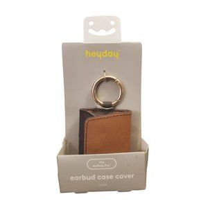 Heyday Earbud Case Cover Faux Brown Leather